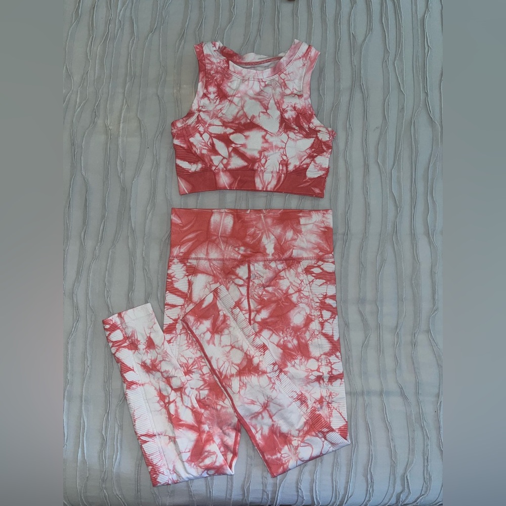 Tie Dye Mono B workout set